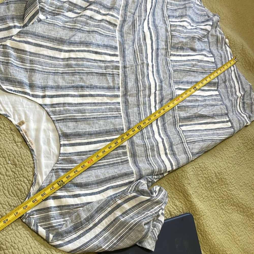 Soft surroundings, patchwork, striped linen blend… - image 8